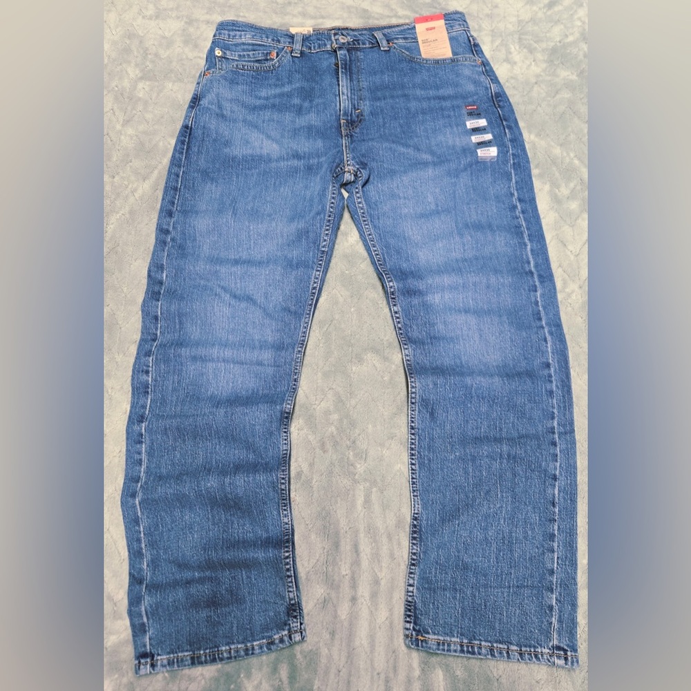 Levi's Straight-Leg Blue Denim Jeans 34x30 eco ease new with tags